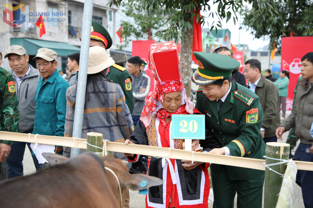 Lực lượng Bộ Tư lệnh BĐBP hỗ trợ người dân nhận bò giống Lực lượng Bộ Tư lệnh BĐBP hỗ trợ người dân nhận bò giống