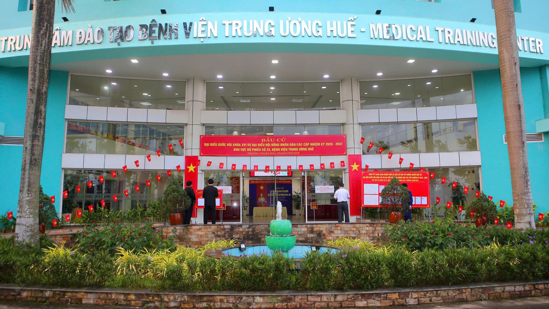 Điểm bầu cử ở Bệnh viện Trung ương Huế