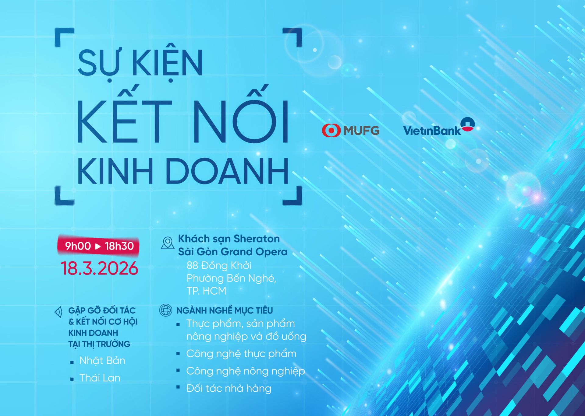VietinBank và MUFG tổ chức Kết nối kinh doanh 2026: Cơ hội liên kết chuỗi giá trị thực phẩm – nông nghiệp công nghệ cao