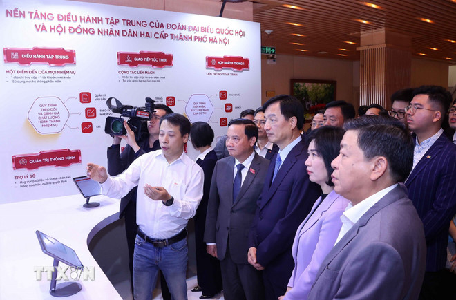 Hà Nội khai trương nền tảng điều hành tập trung của Đoàn ĐBQH và HĐND hai cấp