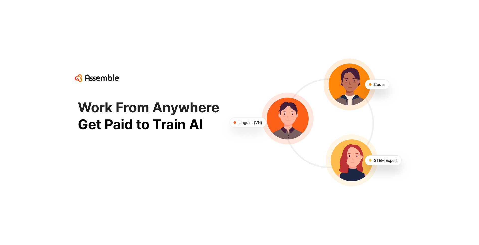 Giao diện nền tảng Assemble cho ph&eacute;p chuy&ecirc;n gia tham gia c&aacute;c dự &aacute;n AI training từ xa.