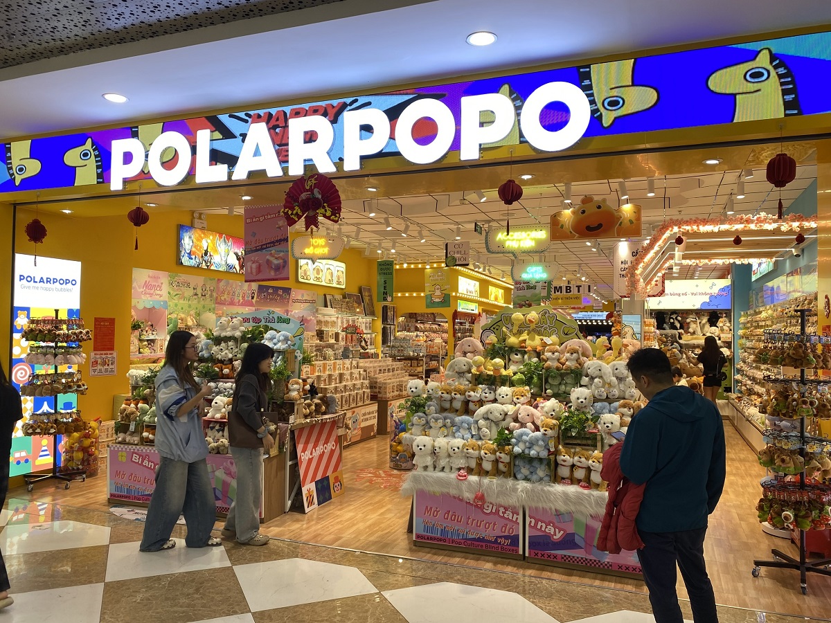 Một cửa h&agrave;ng Polarpopo đặt tại Times City &ndash; Tầng B1 458 Minh Khai, H&agrave; Nội