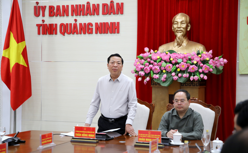 &Ocirc;ng Trần Hồng Minh, Ủy vi&ecirc;n Trung ương Đảng, Bộ trưởng Bộ X&acirc;y dựng, ph&aacute;t biểu tại cuộc l&agrave;m việc