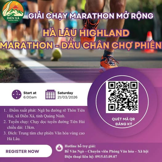 Giải chạy marathon mở rộng &ldquo;H&agrave; L&acirc;u Highland Marathon - Dấu ch&acirc;n chợ phi&ecirc;n&rdquo; sẽ diễn ra từ 6 giờ ng&agrave;y 21/3