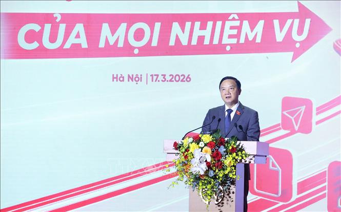 Ph&oacute; Chủ tịch Quốc hội Nguyễn Khắc Định ph&aacute;t biểu. Ảnh: Văn Điệp/TTXVN