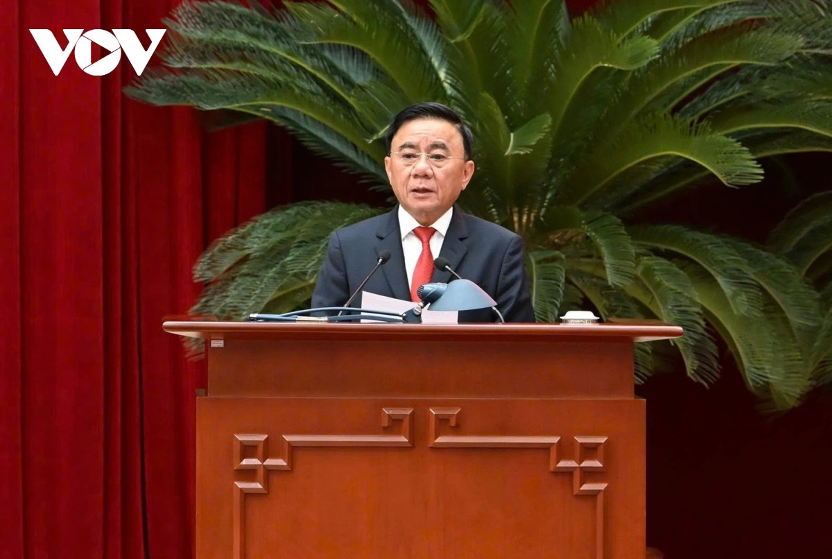 Thường trực Ban B&iacute; thư Trần Cẩm T&uacute; chủ tr&igrave; Hội nghị tổng kết c&ocirc;ng t&aacute;c chuẩn bị, tổ chức, phục vụ Đại hội lần thứ XIV của Đảng.