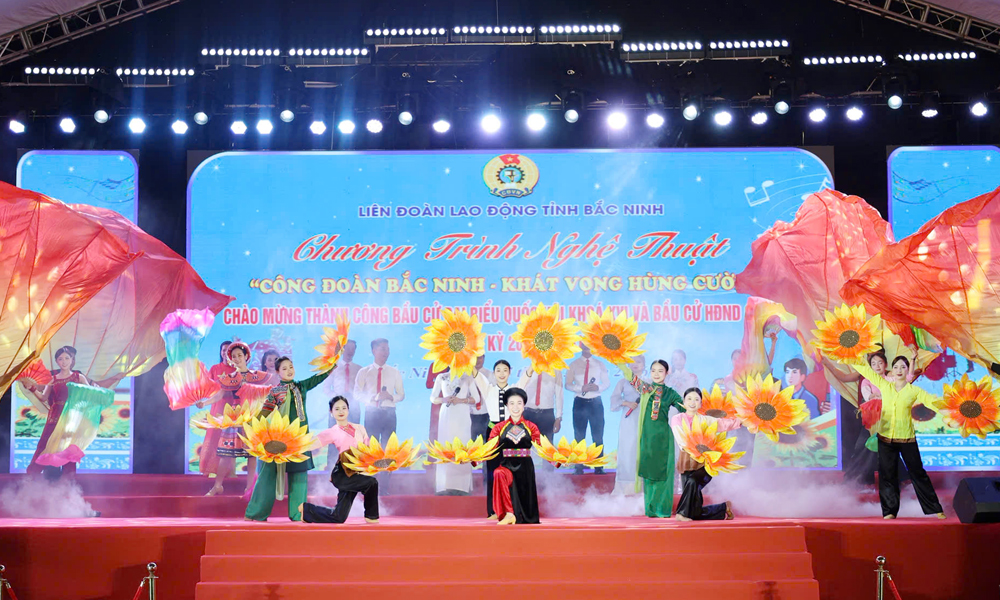 Bắc Ninh: Chương trình nghệ thuật chào mừng thành công bầu cử đại biểu Quốc hội khóa XVI và HĐND các cấp