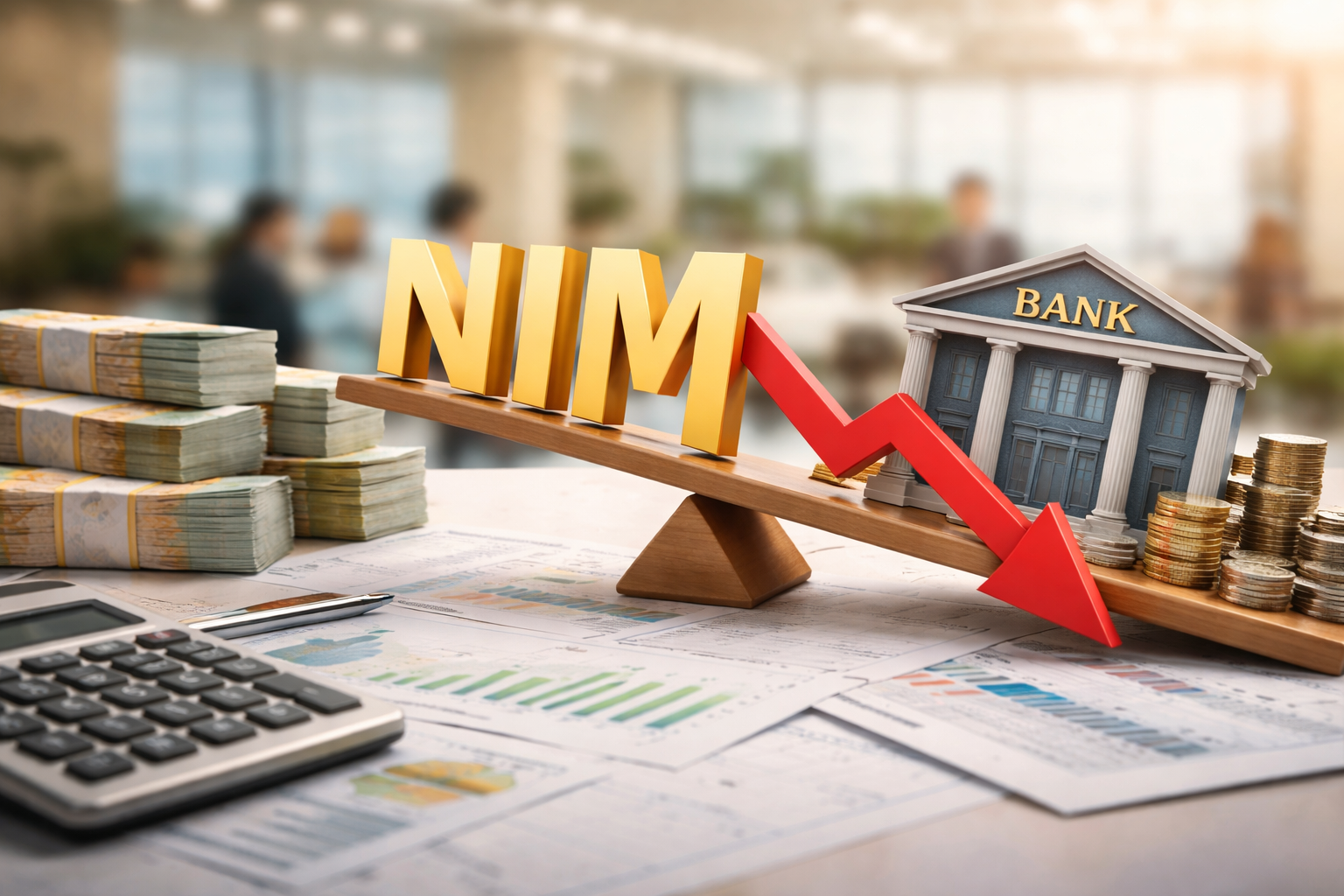 Ngân hàng quy mô nhỏ chịu áp lực lớn khi biên lãi ròng thu hẹp