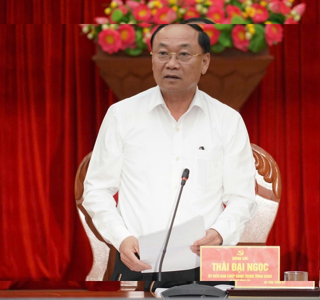 &Ocirc;ng Th&aacute;i Đại Ngọc ph&aacute;t biểu tại Hội nghị.