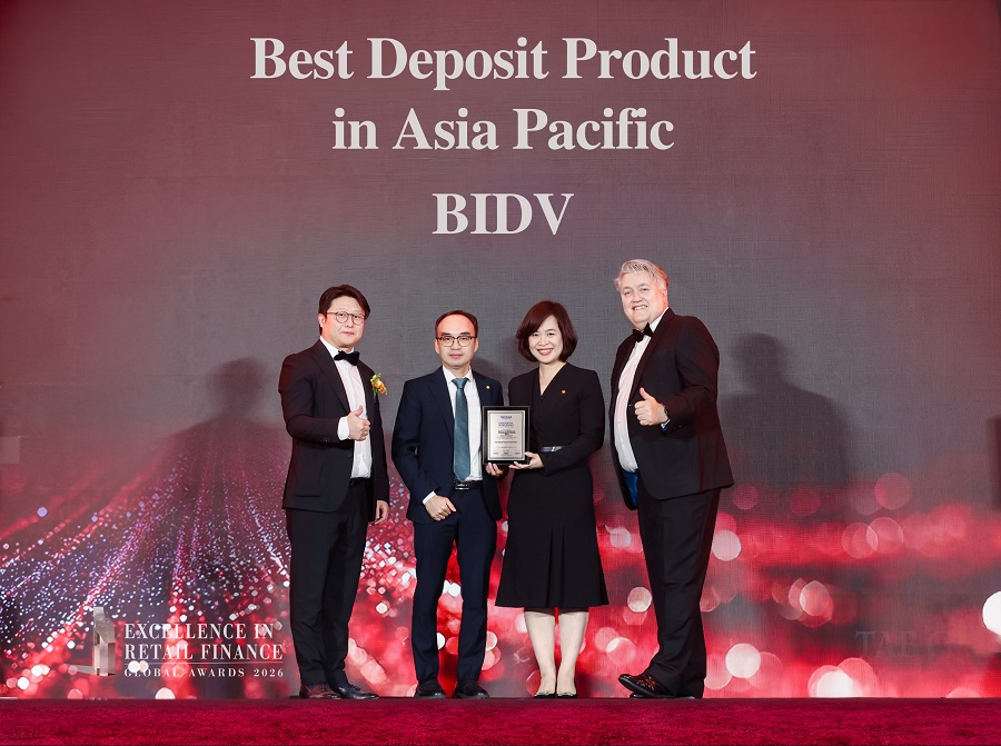 Sản phẩm tiền gửi BIDV chinh phục giải thưởng cấp ch&acirc;u lục