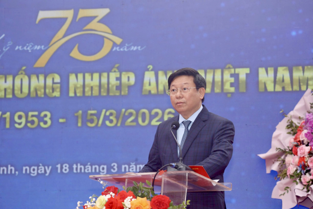 &Ocirc;ng Trần Thanh L&acirc;m, Ủy vi&ecirc;n BCH Trung ương Đảng, Ph&oacute; Trưởng Ban Tuy&ecirc;n gi&aacute;o v&agrave; D&acirc;n vận Trung ương, ph&aacute;t biểu tại chương tr&igrave;nh