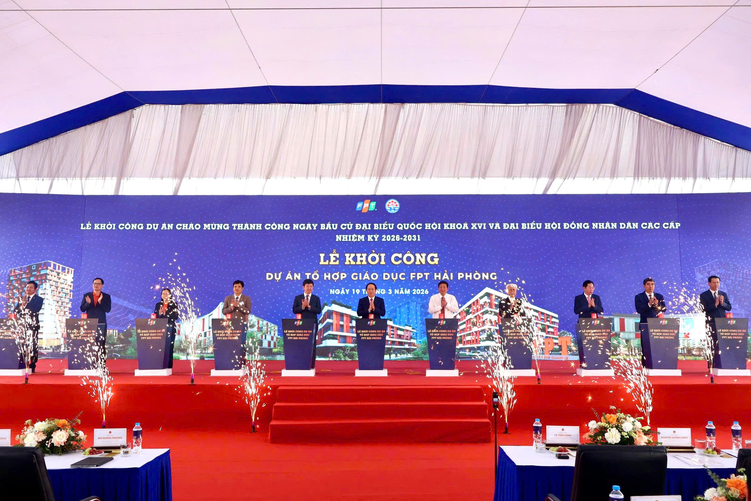 Bí thư Thành uỷ Hải Phòng dự lễ khởi công Tổ hợp Giáo dục FPT tại phường Phù Liễn