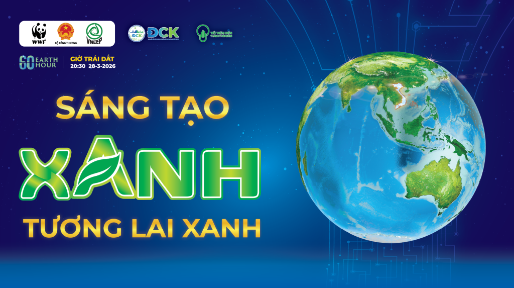 Chiến dịch Giờ Trái đất năm 2026 sẽ diễn ra từ 20h30’ đến 21h30’ ngày 28/3