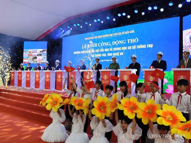 Nghệ An khởi c&ocirc;ng 11 trường nội tr&uacute; v&ugrave;ng bi&ecirc;n, tăng tốc ph&aacute;t triển gi&aacute;o dục.