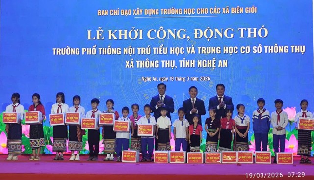 Nghệ An đồng loạt triển khai xây dựng 11 trường nội trú liên cấp vùng biên