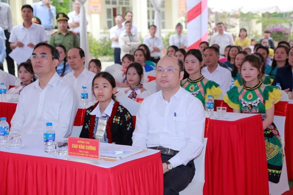 Ph&oacute; Chủ tịch UBND tỉnh Cao Văn Cường dự lễ khởi c&ocirc;ng.