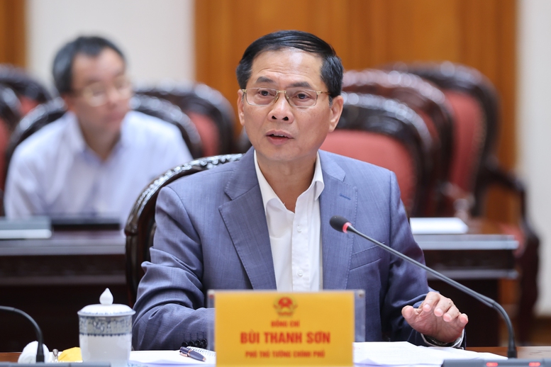 Ph&oacute; Thủ tướng Ch&iacute;nh phủ B&ugrave;i Thanh Sơn ph&aacute;t biểu - Ảnh: VGP/Nhật Bắc