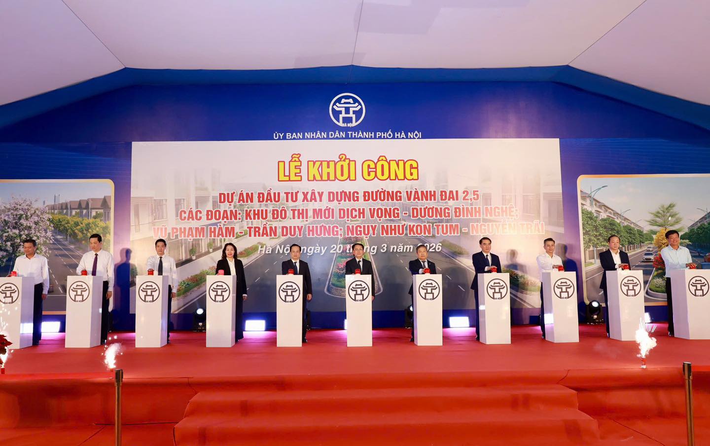 Hà Nội khởi công các đoạn “nút thắt” Vành đai 2,5, quyết tâm khép kín toàn tuyến trong năm 2026