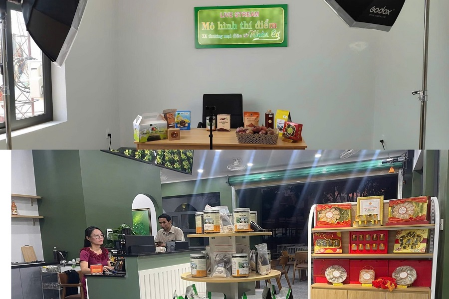 L&acirc;m Đồng th&iacute; điểm m&ocirc; h&igrave;nh x&atilde; thương mại điện tử đầu ti&ecirc;n tại x&atilde; Nh&acirc;n Cơ