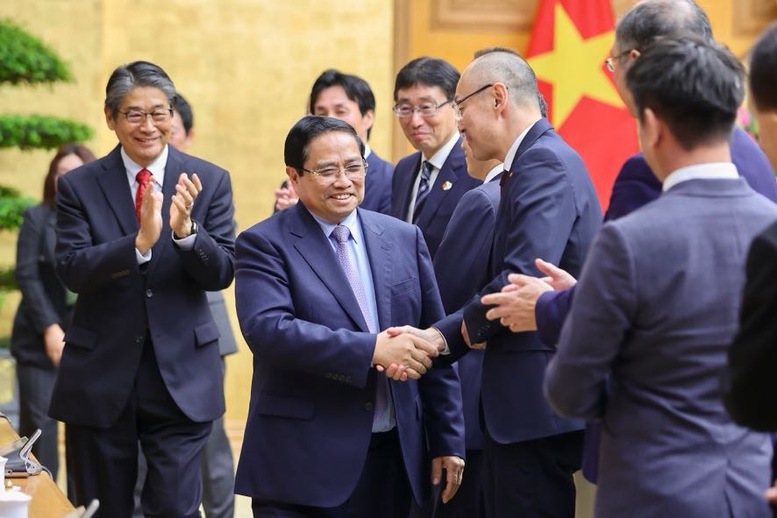 Thủ tướng Phạm Minh Chính chủ trì đối thoại với các doanh nghiệp Nhật Bản - Ảnh: VGP/Nhật Bắc Thủ tướng Phạm Minh Chính chủ trì đối thoại với các doanh nghiệp Nhật Bản - Ảnh: VGP/Nhật Bắc