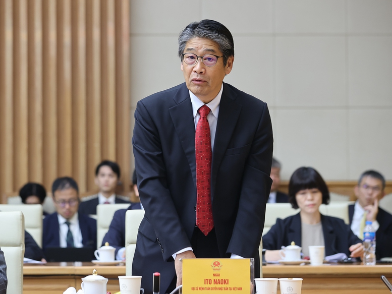 Đại sứ Nhật Bản Ito Naoki phát biểu - Ảnh: VGP/Nhật Bắc Đại sứ Nhật Bản Ito Naoki phát biểu - Ảnh: VGP/Nhật Bắc