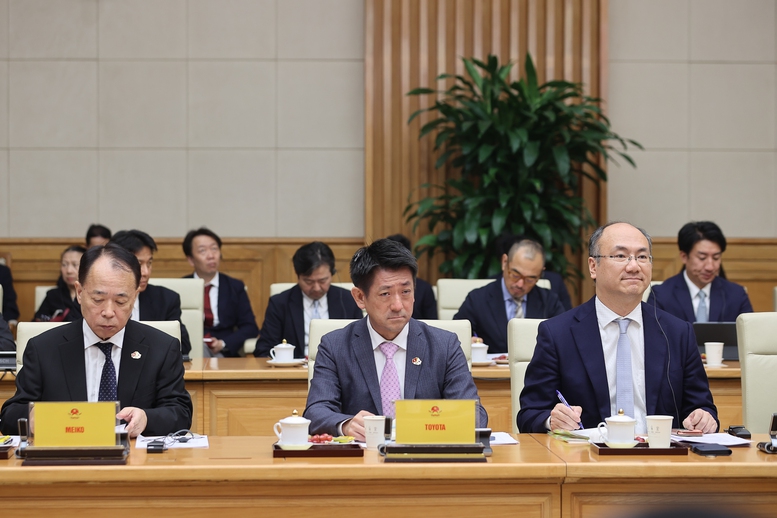 Các doanh nghiệp Nhật Bản tại cuộc đối thoại - Ảnh: VGP/Nhật Bắc Các doanh nghiệp Nhật Bản tại cuộc đối thoại - Ảnh: VGP/Nhật Bắc