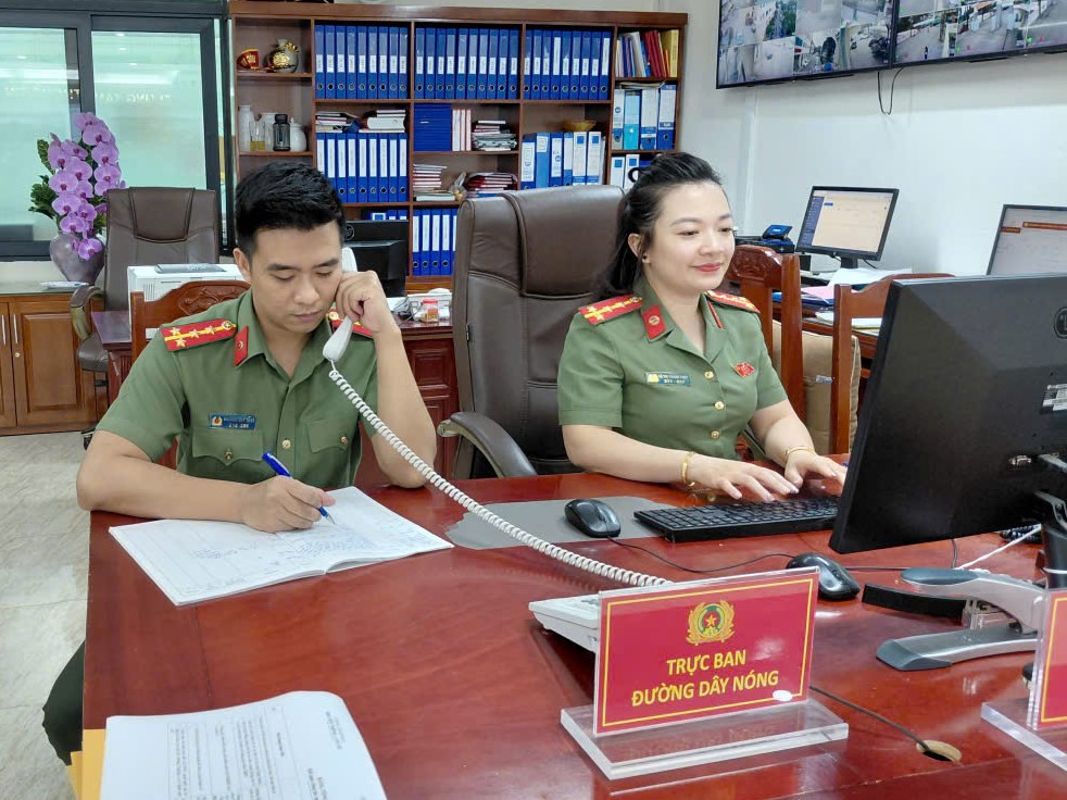 Đường dây nóng Công an tỉnh Thanh Hóa luôn sẵn sàng phục vụ Nhân dân 24/24 giờ