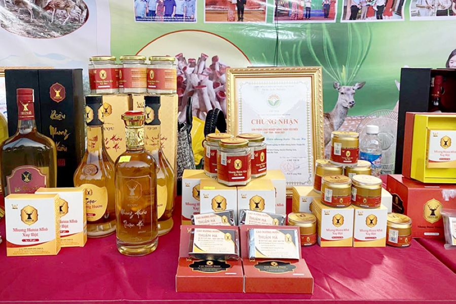 Nhiều sản phẩm chế biến s&acirc;u từ hươu sao đ&atilde; được c&ocirc;ng nhận đạt chuẩn OCOP 3 - 4 sao