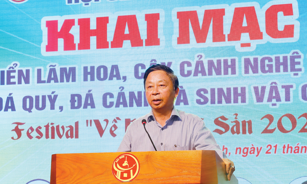 &Ocirc;ng Nguyễn Mạnh Quỳnh ph&aacute;t biểu.