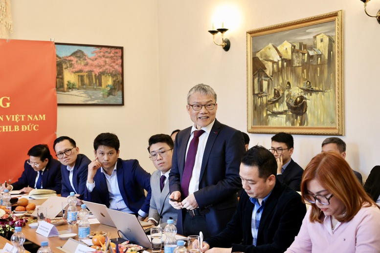 GS. Nguyễn Xu&acirc;n Th&iacute;nh, Chủ tịch VGI Network nhiệm kỳ 2024-2027 ph&aacute;t biểu - Ảnh: VGP/Minh Ngọc