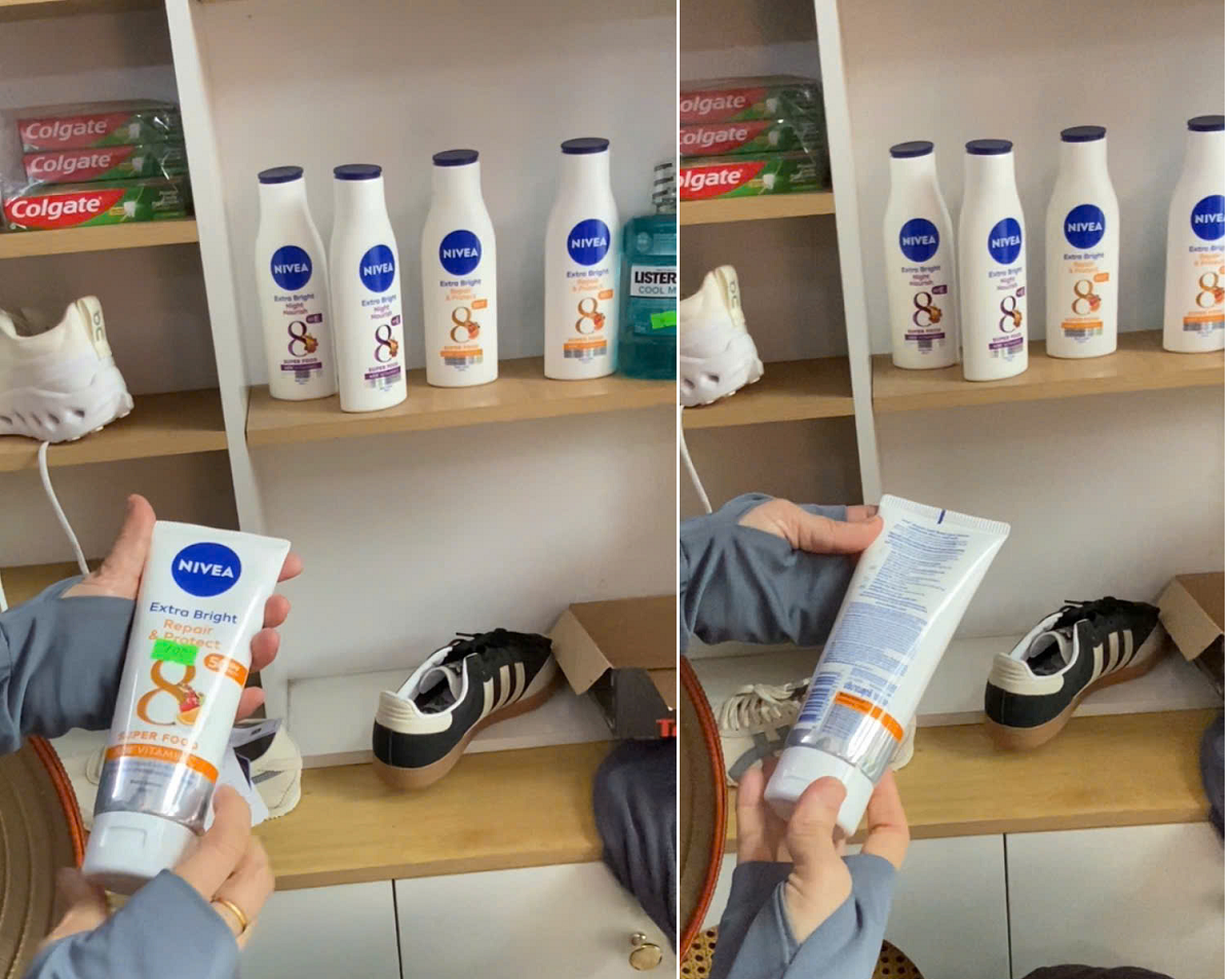 Sản phẩm mỹ phẩm nhập ngoại kh&ocirc;ng d&aacute;n tem nh&atilde;n phụ tiếng Việt