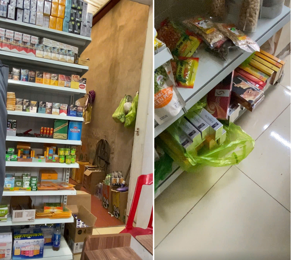 La liệt c&aacute;c bao, t&uacute;t thuốc l&aacute; được b&agrave;y b&aacute;n