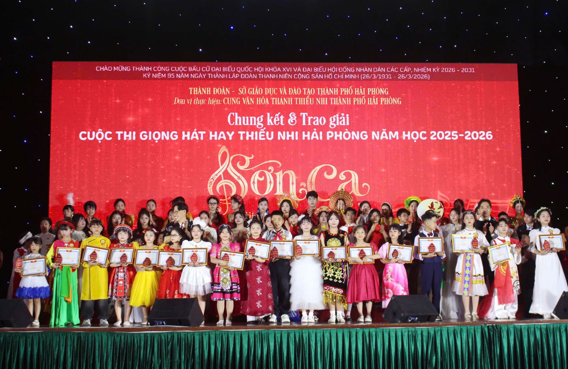 Chung kết và trao giải Cuộc thi giọng hát hay thiếu nhi thành phố Hải Phòng “Sơn ca” năm học 2025 - 2026