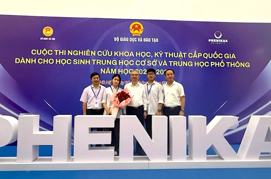 Hưng Yên: Học sinh đạt giải Nhất Cuộc thi nghiên cứu khoa học kỹ thuật cấp quốc gia