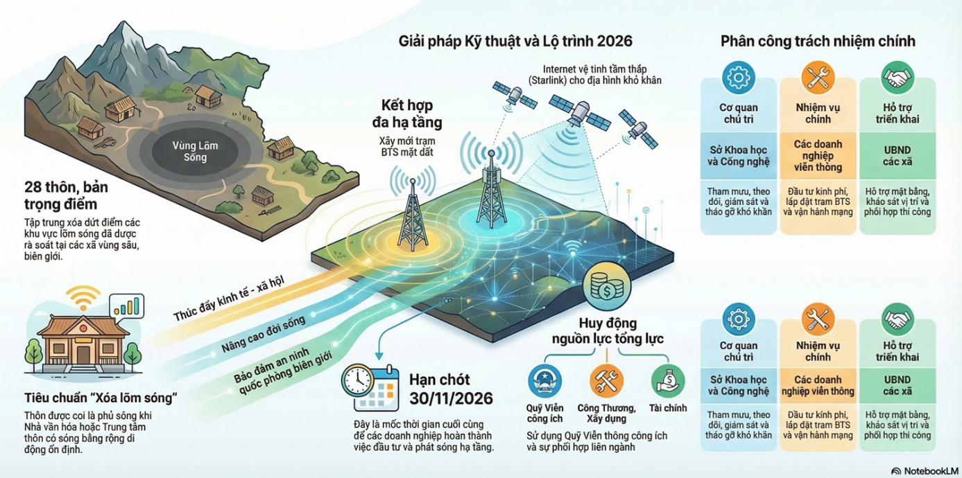 Lạng Sơn triển khai kế hoạch xóa “lõm sóng” băng rộng di động