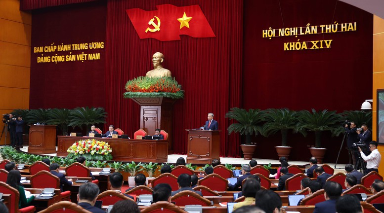 Tổng Bí thư Tô Lâm cho biết, Hội nghị sẽ xem xét công tác nhân sự lãnh đạo các cơ quan nhà nước nhiệm kỳ 2026–2031 - Ảnh VGP/Đức Tuân Tổng Bí thư Tô Lâm cho biết, Hội nghị sẽ xem xét công tác nhân sự lãnh đạo các cơ quan nhà nước nhiệm kỳ 2026–2031 - Ảnh VGP/Đức Tuân