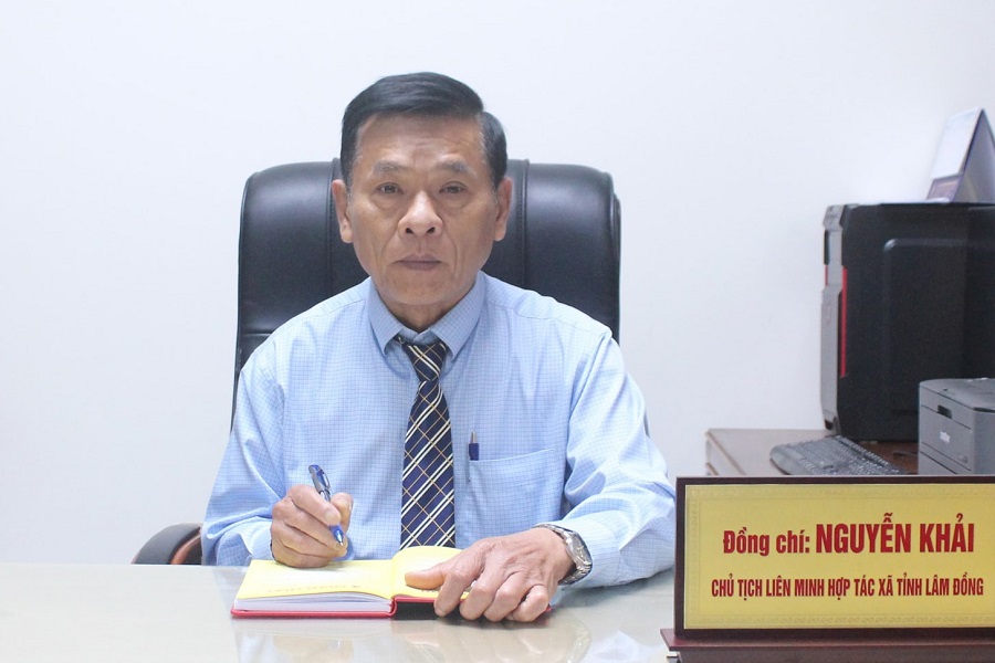 Ông Nguyễn Khải Chủ tịch Liên minh HTX tỉnh Lâm Đồng Ông Nguyễn Khải Chủ tịch Liên minh HTX tỉnh Lâm Đồng