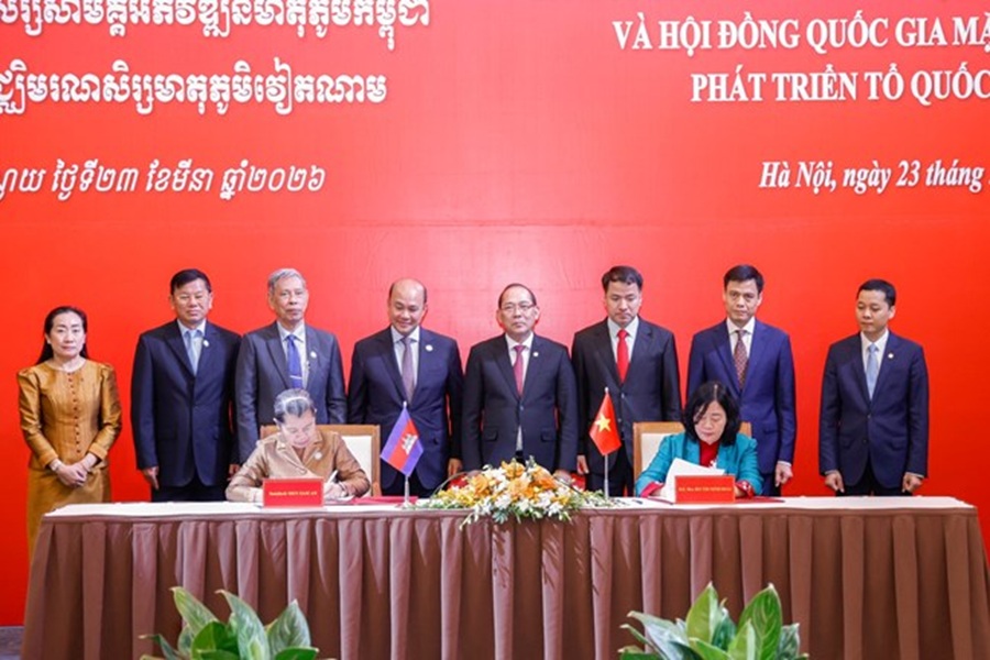 Việt Nam và Campuchia tăng cường hợp tác công tác Mặt trận