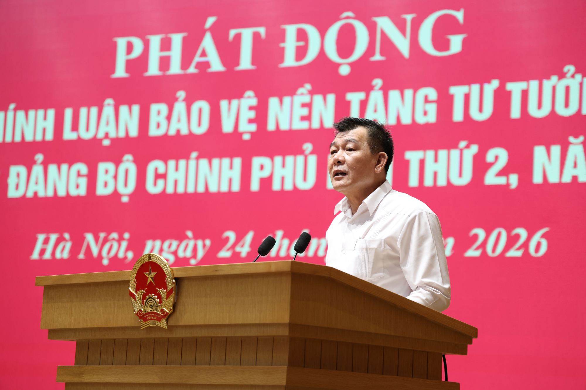 Đảng ủy Chính phủ phát động ‘Cuộc thi chính luận về bảo vệ nền tảng tư tưởng của Đảng’