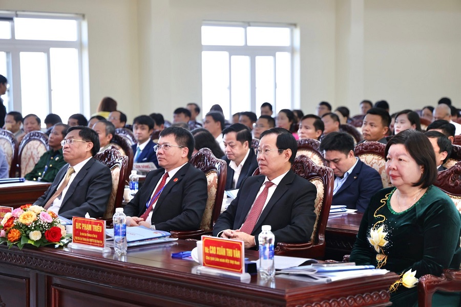 C&aacute;c đồng ch&iacute; l&atilde;nh đạo Trung ương v&agrave; tỉnh tham dự Đại hội đại biểu Li&ecirc;n minh Hợp t&aacute;c x&atilde; tỉnh L&acirc;m Đồng lần thứ I, nhiệm kỳ 2025 &ndash; 2030