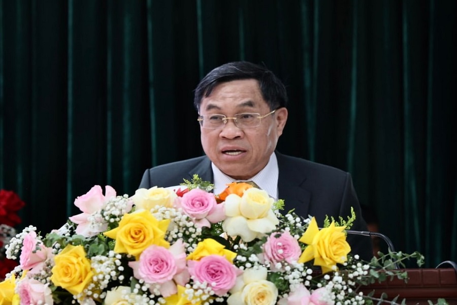 Đồng ch&iacute; V&otilde; Ngọc Hiệp, Ph&oacute; Chủ tịch UBND tỉnh ph&aacute;t biểu chỉ đạo tại Đại hội