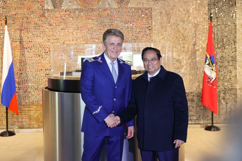 Thủ tướng đề nghị ph&iacute;a Nga hợp t&aacute;c, hỗ trợ x&acirc;y dựng hệ thống t&agrave;u điện ngầm - Ảnh: VGP/Nhật Bắc