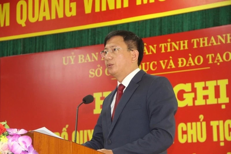 Đồng ch&iacute; Đỗ Văn Cường ph&aacute;t biểu nhận nhiệm vụ.