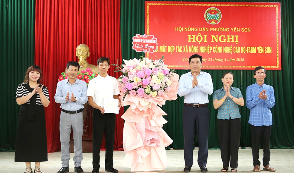 Thành lập Hợp tác xã Nông nghiệp công nghệ cao HQ-FARM Yên Sơn