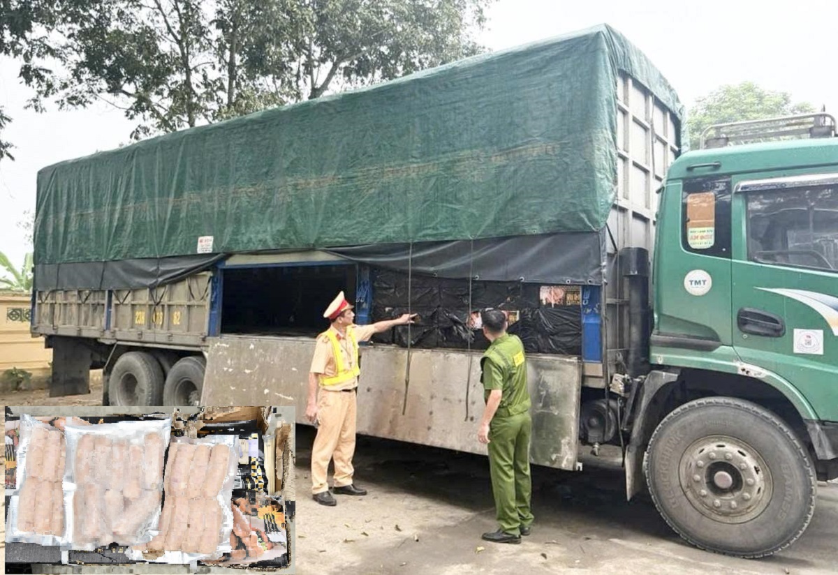 Tuyên Quang: Thu giữ hơn 5,2 tấn lạp xưởng đông lạnh không rõ nguồn gốc