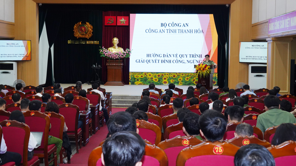 Thanh Hóa: Tập huấn nâng cao trình độ chuyên môn xử lý các tình huống liên quan công tác an ninh