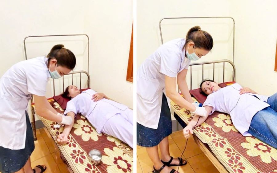 Hà Tĩnh: 2 nhân viên y tế kịp thời hiến máu cứu sản phụ bị băng huyết