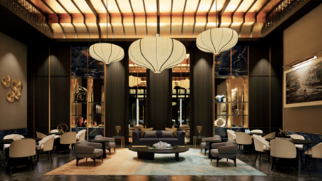 Phối cảnh ph&ograve;ng chờ d&agrave;nh cho l&atilde;nh đạo cấp cao tại nh&agrave; ga VIP