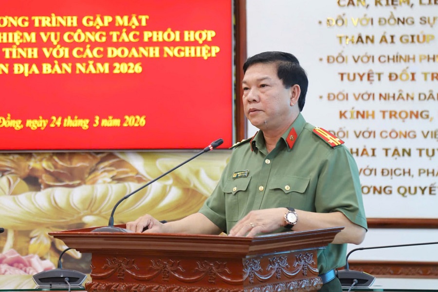 Trưởng Ph&ograve;ng An ninh Kinh tế, C&ocirc;ng an tỉnh L&acirc;m Đồng n&ecirc;u t&igrave;nh h&igrave;nh kinh tế địa phương