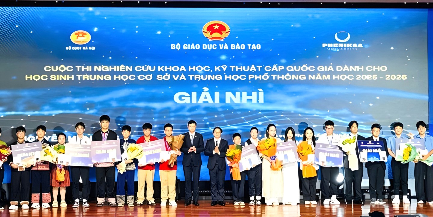 Học sinh Lạng Sơn giành 2 giải Nhì tại cuộc thi khoa học kỹ thuật quốc gia